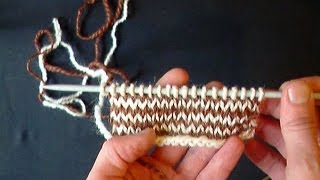 comment tricoter avec 2 couleurs