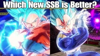 Xenoverse 2 Character Test! New SSGSS Goku Vs New SSGSS Vegeta Variation!!!