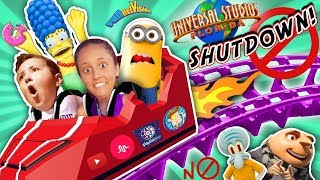 Universal Studios Shut Down Whole Park To Ourselves Roller Coaster Rides In Florida Funnel V