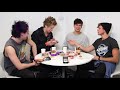 5 Seconds of Summer tuck into some English food...it didn't go down too well