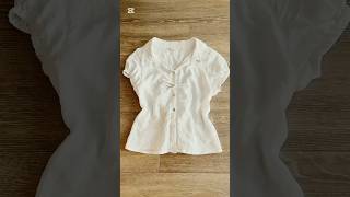 Remake Downsize Oversized Shirt Into Y2K Blouse