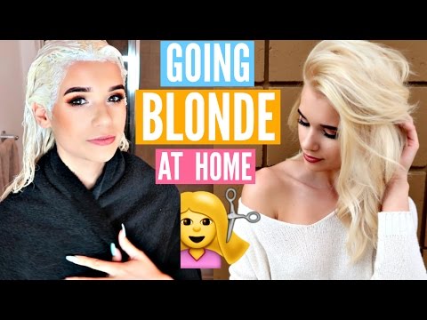 How I Went COMPLETELY BLONDE at Home!! *INSANE RESULTS* - YouTube