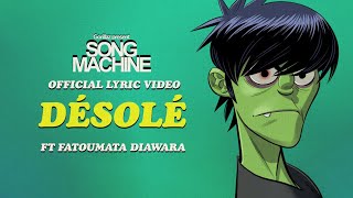 Gorillaz - Désolé Ft. Fatoumata Diawara (Official Lyric Video)
