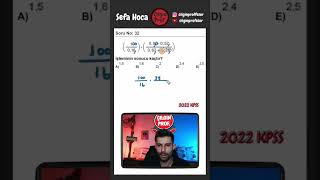 2022 Kpss Matematik Soru Çözüm