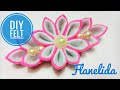 FD-06 DIY FELT || Cara membuat bunga kanzashi dari kain flanel || How to make kanzashi flower