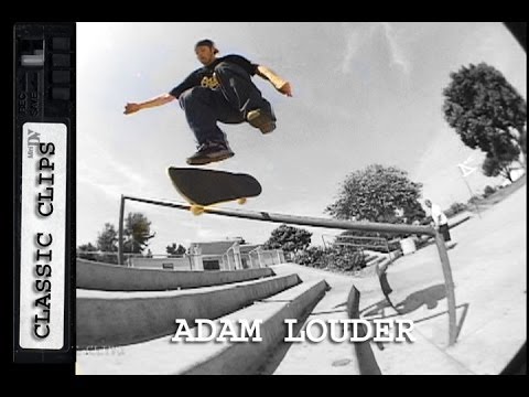 Adam Louder Skateboarding Classic Clips #159 Hardflip Back Lip
