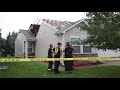 Raw: Tornado Damages Homes in Indiana