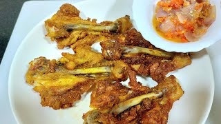Enak Banget.. Bikin Boros Nasi Resep Ayam Goreng Kipas Viral Bumbu Sederhana