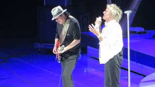 Carlos Santana And Rod Stewart Together Vancouver 2014 Carlos Santana And Rod Stewart Together Vancouver 2014