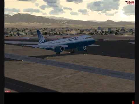 Flight Simulator X - A320 Taking off McCarran Intl.