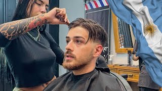 Kadin Berbere Tiraş Oldum Arjantin Bayram Saç Tıraşı Vlog