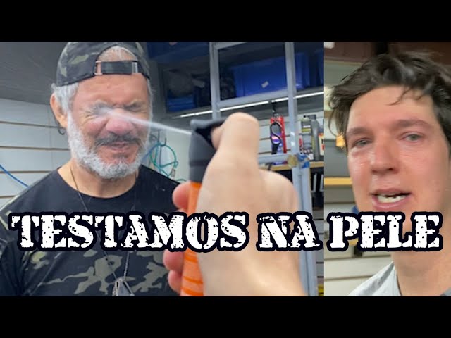 Spray ou Gás de Defesa Pessoal Testado na Pele