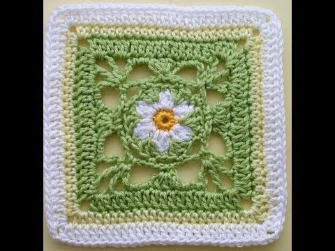 How to Crochet * Granny Square Springtime - YouTube