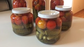Маринованные огурцы с помидорами «Ассорти» Маринованные огурцы с помидорами «Ассорти»