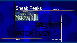 Fanmade Sneak Peeks Menu