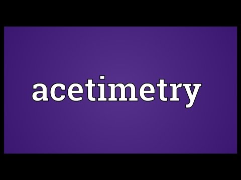 Header of Acetimetry