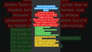 Mevlid Kandili Gecesinde Yapılacaklar Kandili
