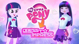 ONLY Dressing Up As MY LITTLE PONY CHARACTERS In DRESS To IMPRESS ROBLOX..?!