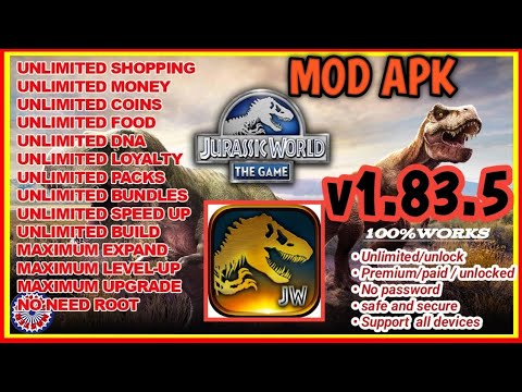 JURASSIC WORLD THE GAME MOD APK | DOWNLOAD JWTG V 1.83.5 JURASSIC WORLD THE GAME MOD APK | DOWNLOAD JWTG V 1.83.5