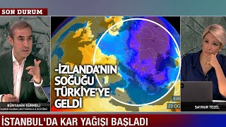 İskandinav Soğukları Etkisini Gösterdi İstanbulda Kar Yağışı Başladı
