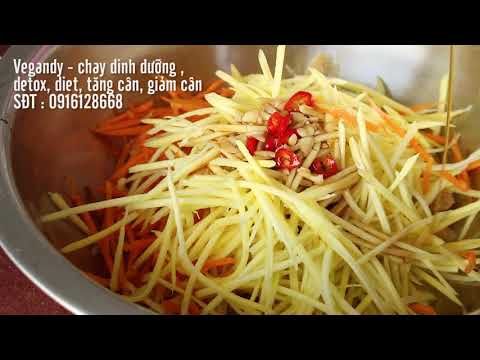 Cách làm gỏi xoài chay