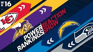 Power Rankings Week 16 Reaction Show: Who is Making the Playoffs? | NFL Network Power Rankings Week 16 Reaction Show: Who is Making the Playoffs? | NFL Network