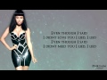 Nicki Minaj - I Lied (Lyric Video) HD