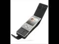 Foto pequena PDair Leather Case for Sony Ericsson W705/W705a/W705u - Flip Type (Black)