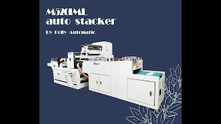 2022 latest Non-stop auto stacker for IML finishing, rotary die-cutting of IML(In mold label)