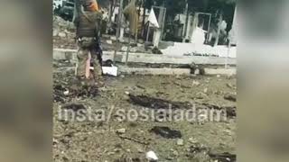Ermeni Bayrağını Indirip,Azerbaycan Bayrağını Astı