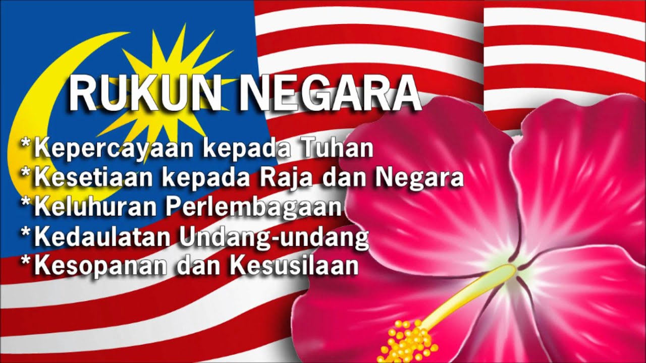 5 Rukun Negara Malaysia Pengajian Malaysia