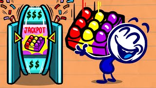 Pencilmate Gives Out Halloween Candy Pencilmation Animated Cartoons