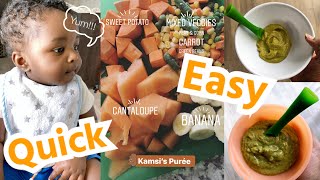 How I Make Homemade Baby Food (Stage 1) + What My 9 Month Old Eats In A Day | Easy & Healthy Recipes