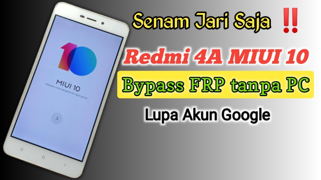 Redmi 4A MIUI 10 Bypass FRP without PC #how to bypass Redmi 4A MIUI 10 Bypass FRP without PC #how to bypass