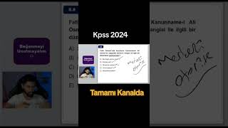 Ösym Sever Kpss Tarih Çıkması Muhtemel Soru