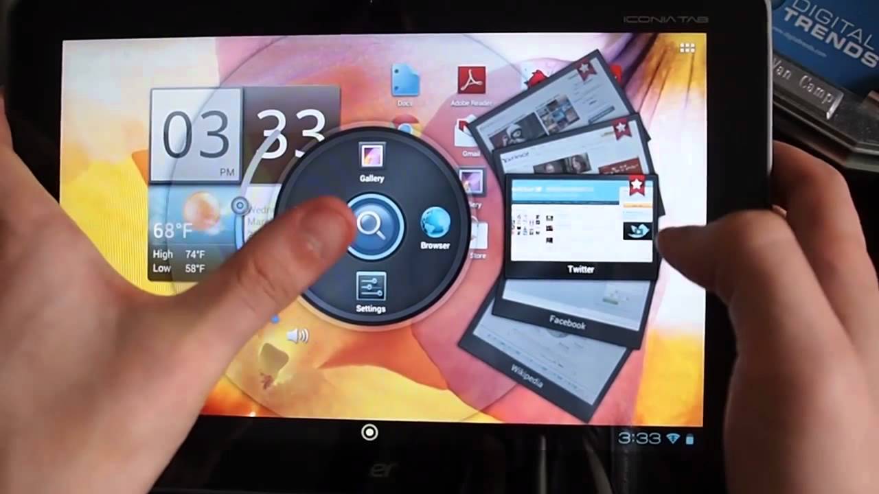 Acer Iconia Tab A200 se deja ver en YouTube.