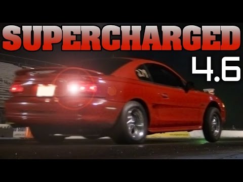 10 second Supercharged sn95 Mustang Gt drag racing Edgewater 2012