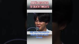 Jimin's response to death threats | why are people so messed up:(