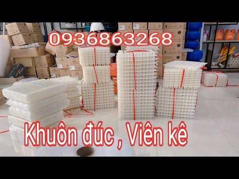 Hướng dẫn đúc viên kê bê tông từ A đến Z nhanh đẹp, khuôn đúc viên bê tông