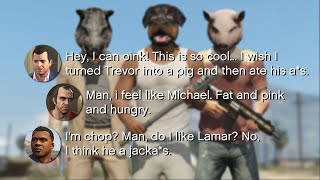 Gta 5 - When The Protagonist Turns Into Animals All 172 Peyote Hallucination Dialogues