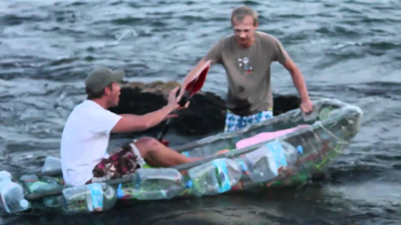 The Plastic Marathon - A 27 Mile paddle in a plastic bottle boat 