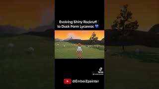 My Shiny Rockruff Evolving To Dusk Form Lycanroc