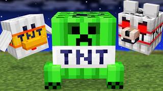 Minecraft But Mobs Are Tnt