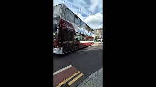 Two Of Lothian Buses Volvo B9Tls Are At Leith, With 356 On A 7, And 391 With A 14 July 2024.
