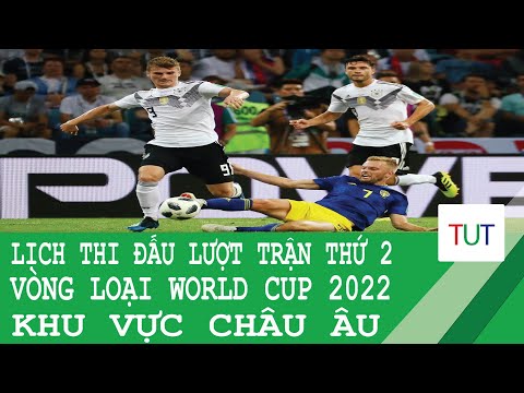 Lịch thi đấu Lượt trận thứ 2 Vòng loại World Cup 2022 - Khu vực Châu ÂU (từ ngày 27/3 đến 29/3/2021)
