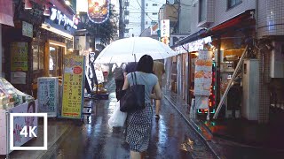 Walking in the Rain Tokyo, Japan (Relaxing Binaural Thunderstorm Sounds for Slee