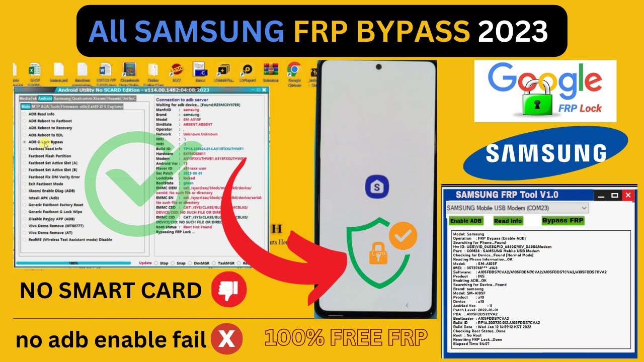 All Samsung FRP Bypass Android 13 new Tool | Adb enable All Samsung FRP Bypass Android 13 new Tool | Adb enable