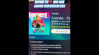 Skin Fortnite Gratuit Playstation Plus