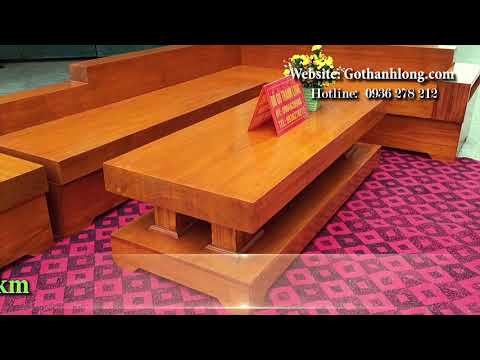 BỘ BÀN GHẾ GỖ ĐẸP CAO CẤP - Bộ bàn ghế SoFa nguyên khối giá chỉ từ 49tr LH 0936278212
