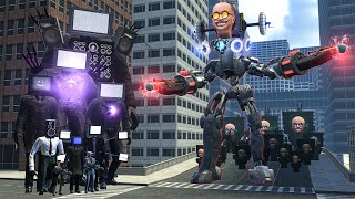 Scientists Skibidi Toilets Have Created New Scientist Cyborg Vs Tv Man Army And Other Bosses! (Gmod)